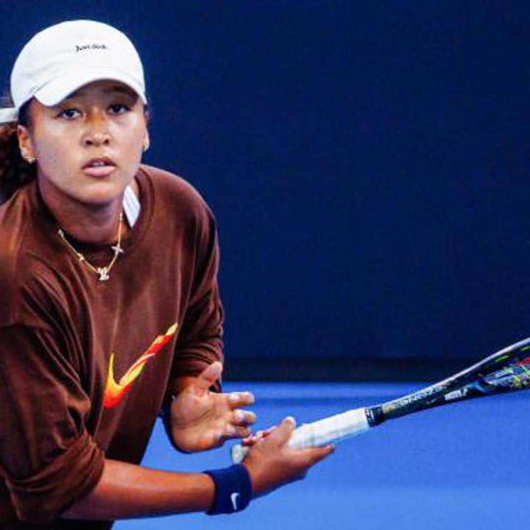 Naomi Osaka looks strong at practice ahead of her return to tennis at the Australian Open