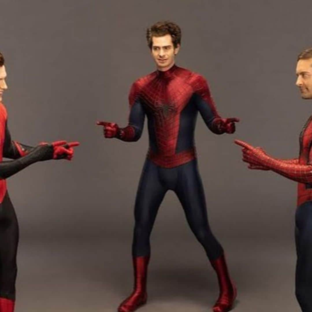 Tom Holland, Andrew Garfield and Tobey Maguire recreate that iconic Spider Man meme