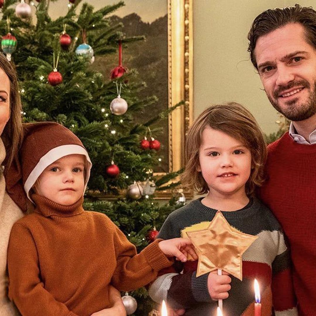 Princess Sofia of Sweden gives first look at her growing baby bump in new family photo