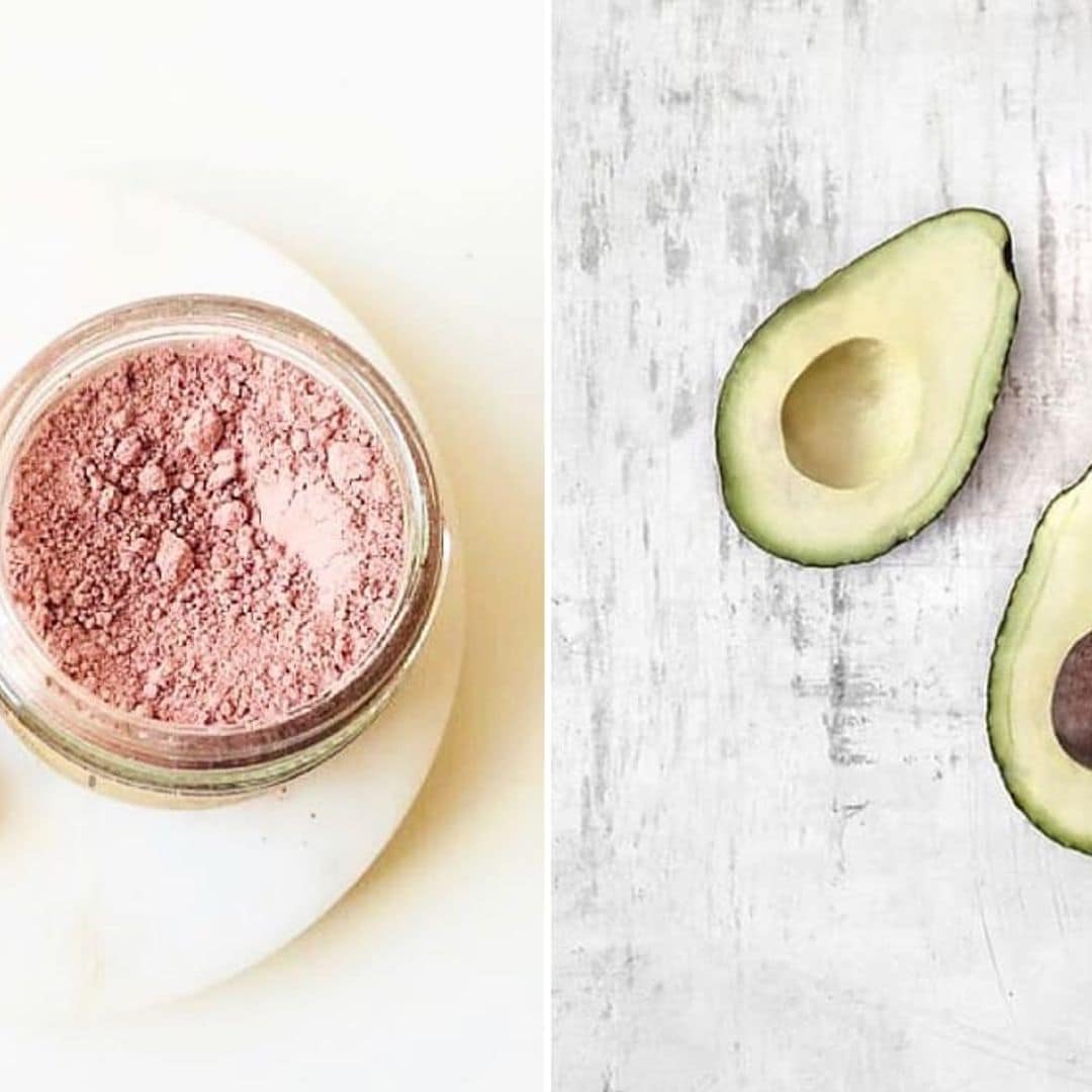 Try this pink clay and avocado DIY duo mask for shiny hair and radiant skin