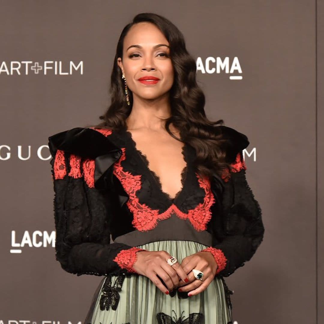 Zoe Saldana and family rode horses and ATVs on a trip together