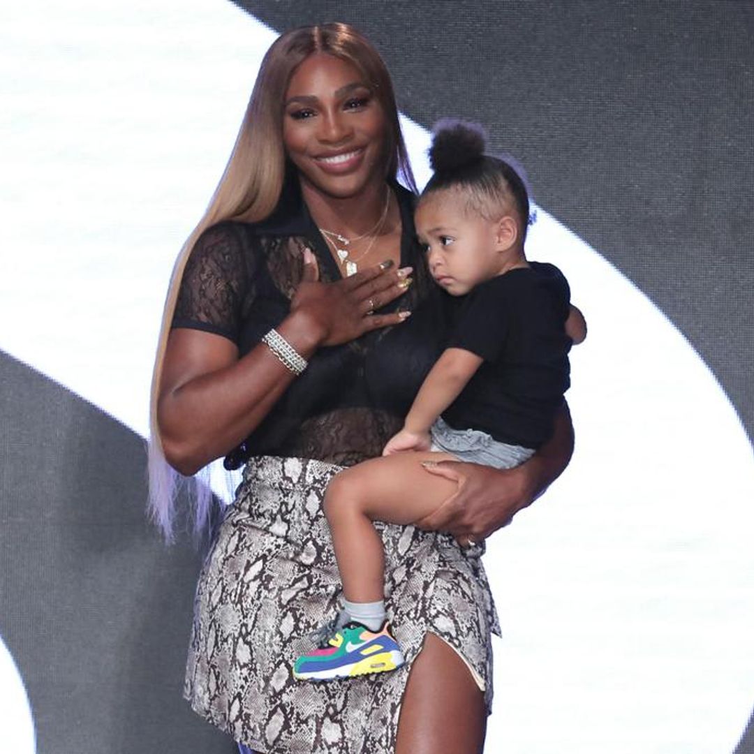 Serena Williams shares hilarious photo of daughter Olympia ignoring mom while she exercises