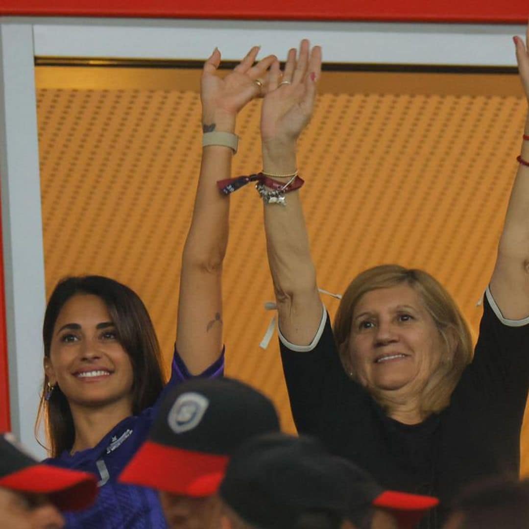 Lionel Messi’s wife, Antonella Roccuzzo, and their kids support the athlete at the 2022 FIFA World Cup