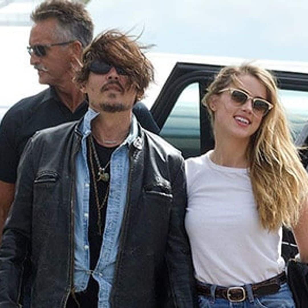 Amber Heard reunites with Johnny Depp in Australia ahead of 29th birthday