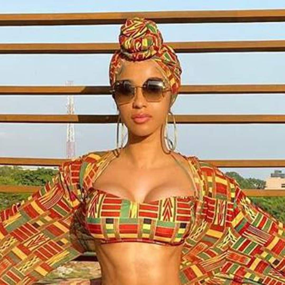 Cardi B shows off incredible bikini body in Ghana