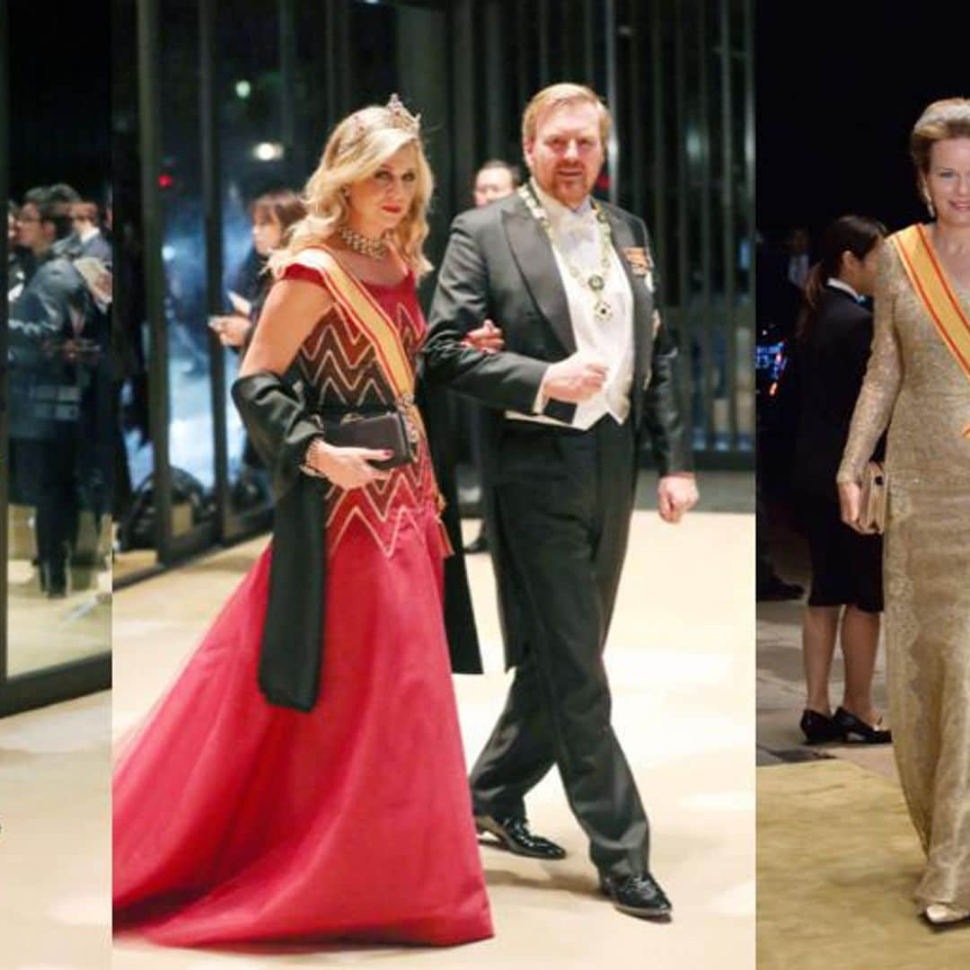 Royal ladies bring the fashion heat to the banquet held for Emperor Naruhito of Japan