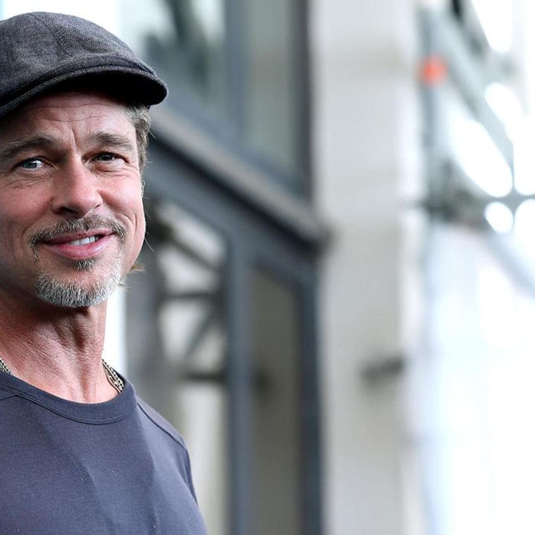 Brad Pitt tears up as he gives an emotional surprise present to his ‘sister’