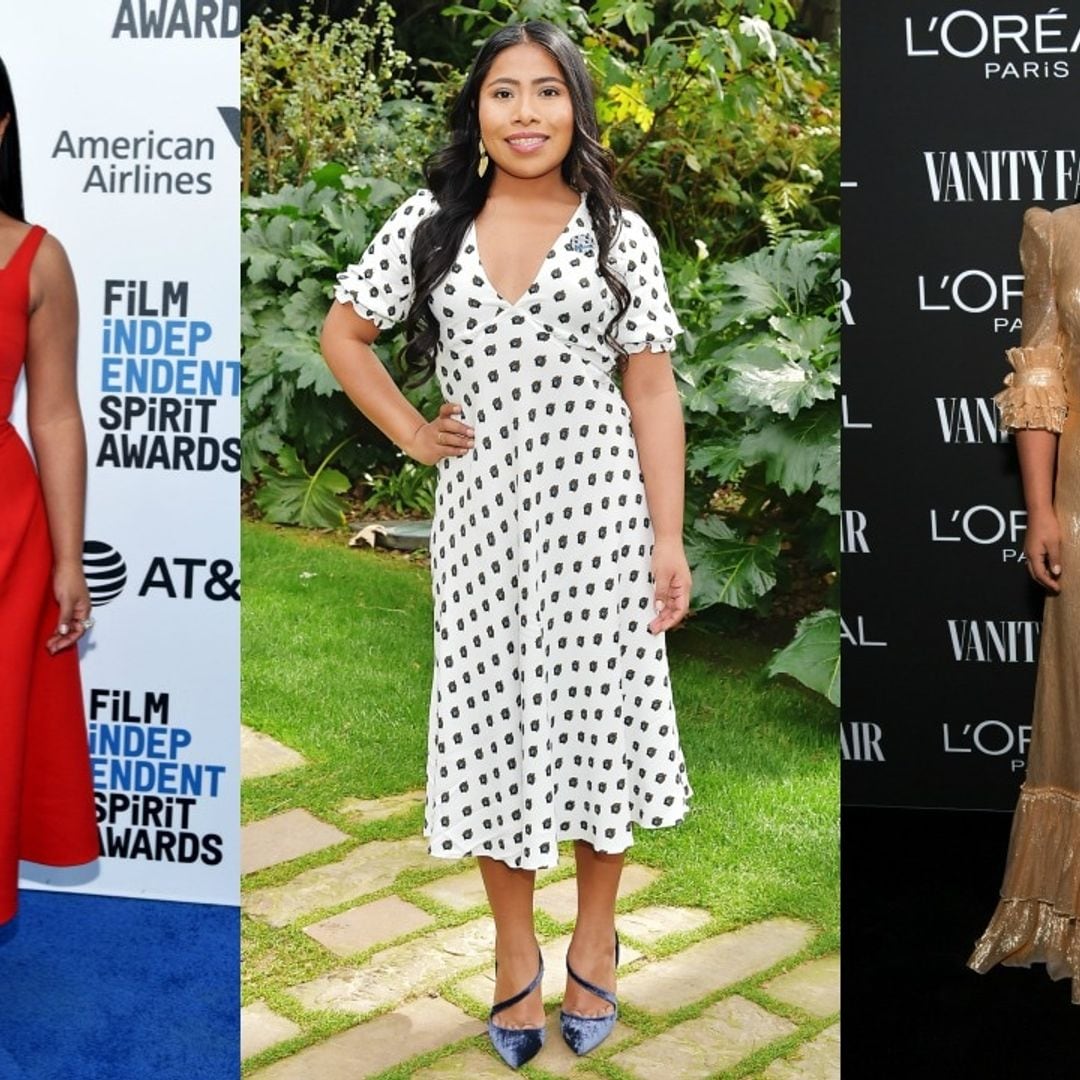 All of Yalitza Aparicio's Oscars week style: from gold glam to red hot!