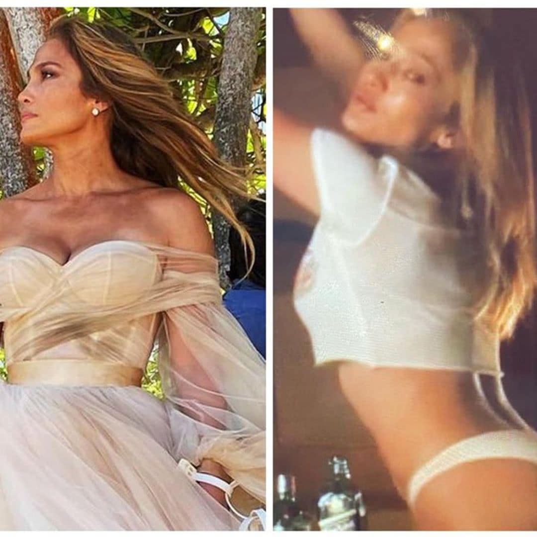 Jennifer Lopez strips down and dons gown in new ‘Shotgun Wedding’ photos