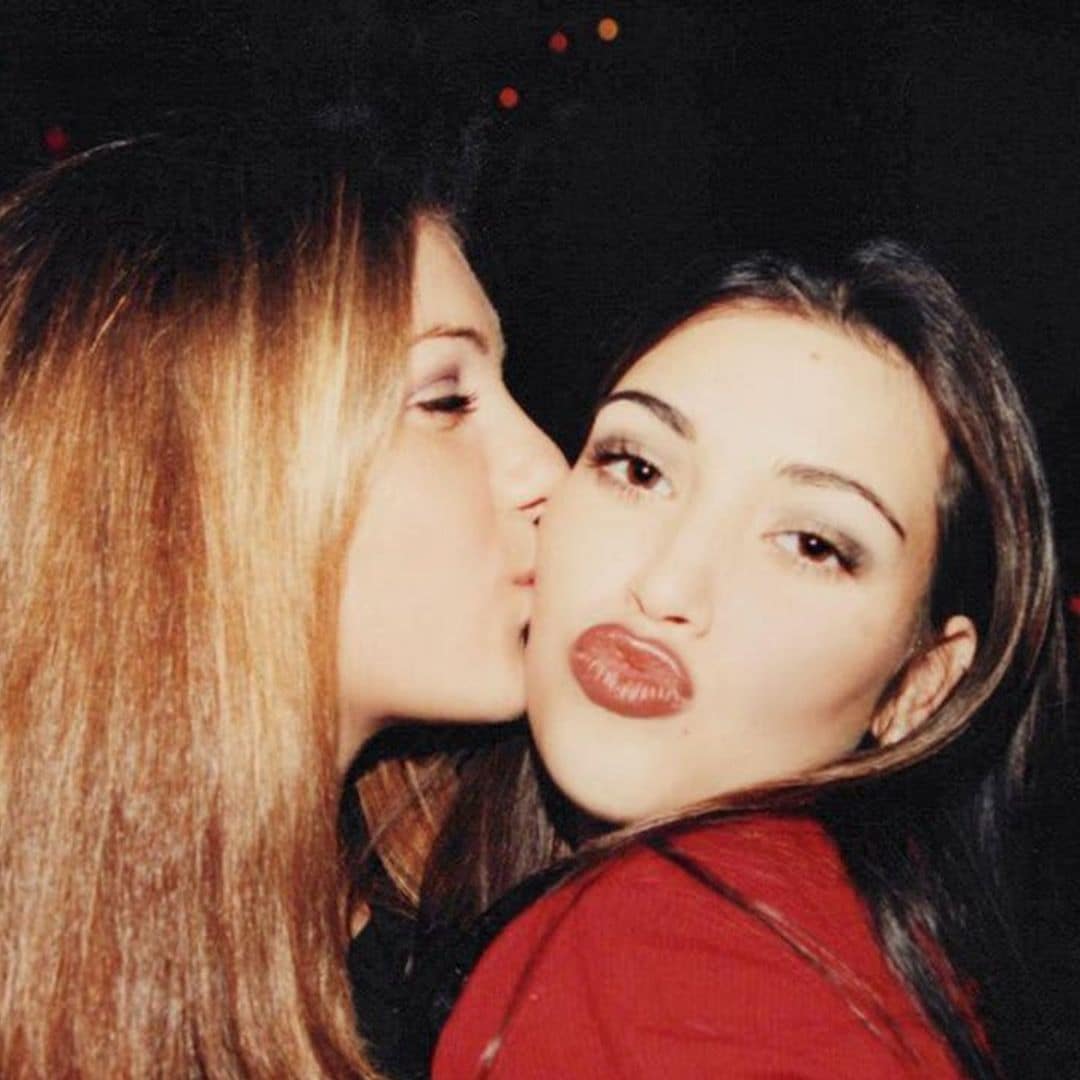 Kim Kardashian shares epic then and now with elemmfor National Best Friend Day