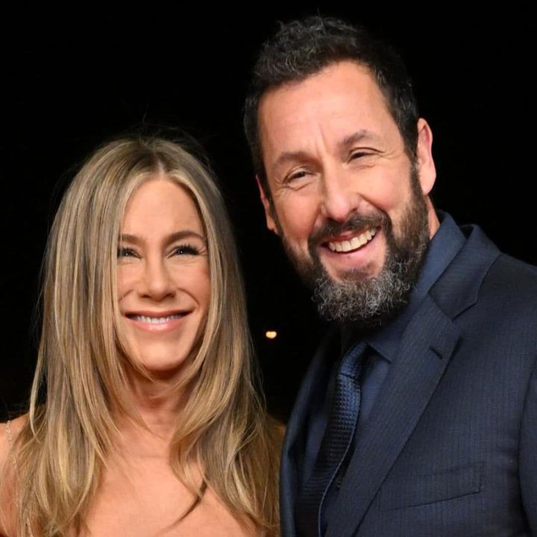 Jennifer Aniston stuns on the red carpet with Adam Sandler after missing the Oscars