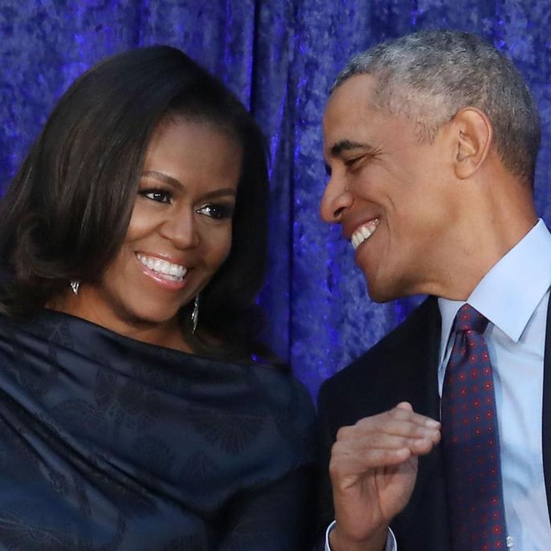 Michelle Obama shares vintage photo from her and Barack Obama’s wedding