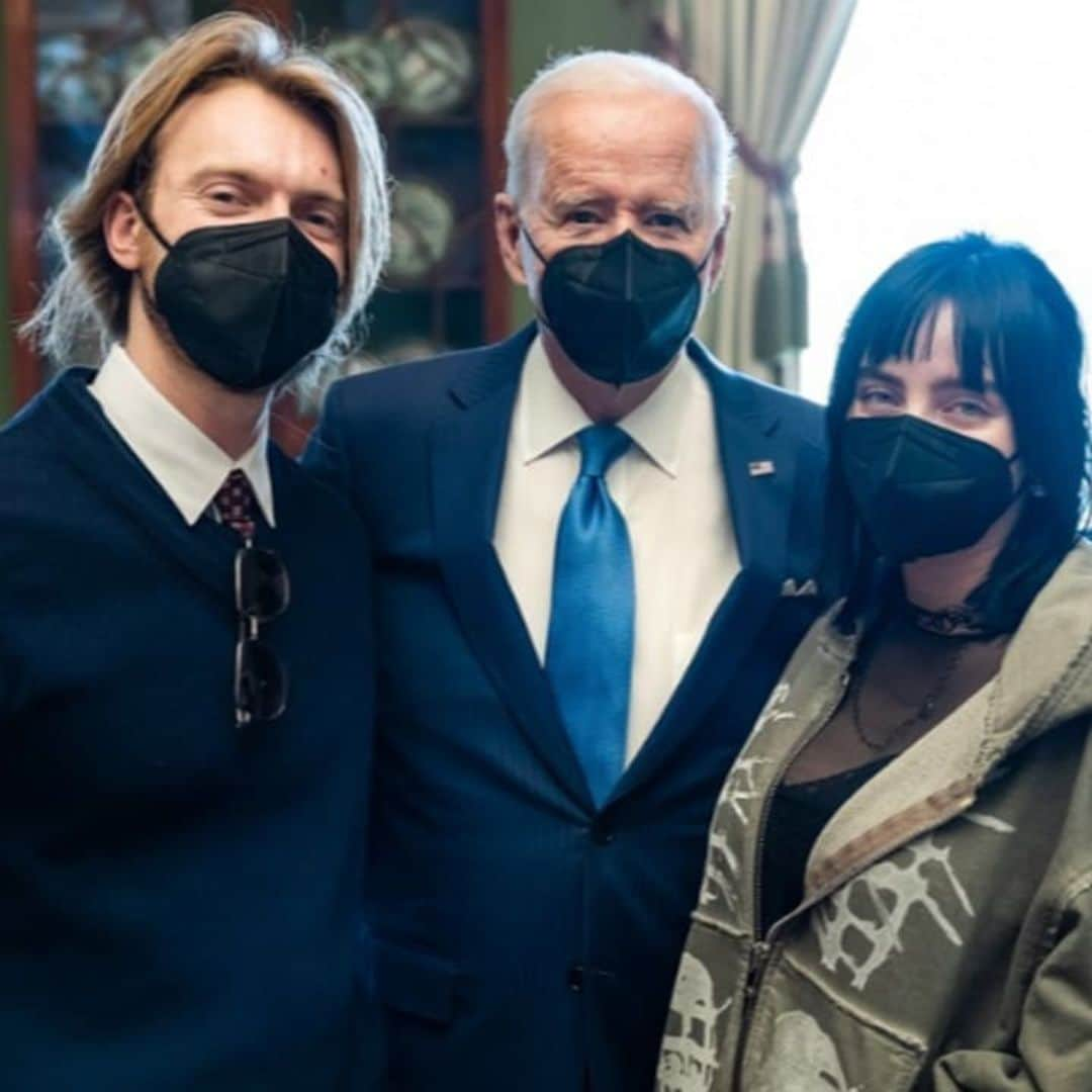 Billie Eilish and Finneas meet President Biden and his dog