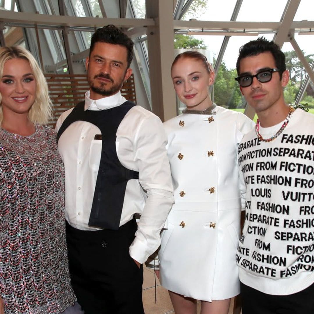 Katy Perry and Orlando Bloom hang out with Sophie Turner and Joe Jonas at Louis Vuitton event