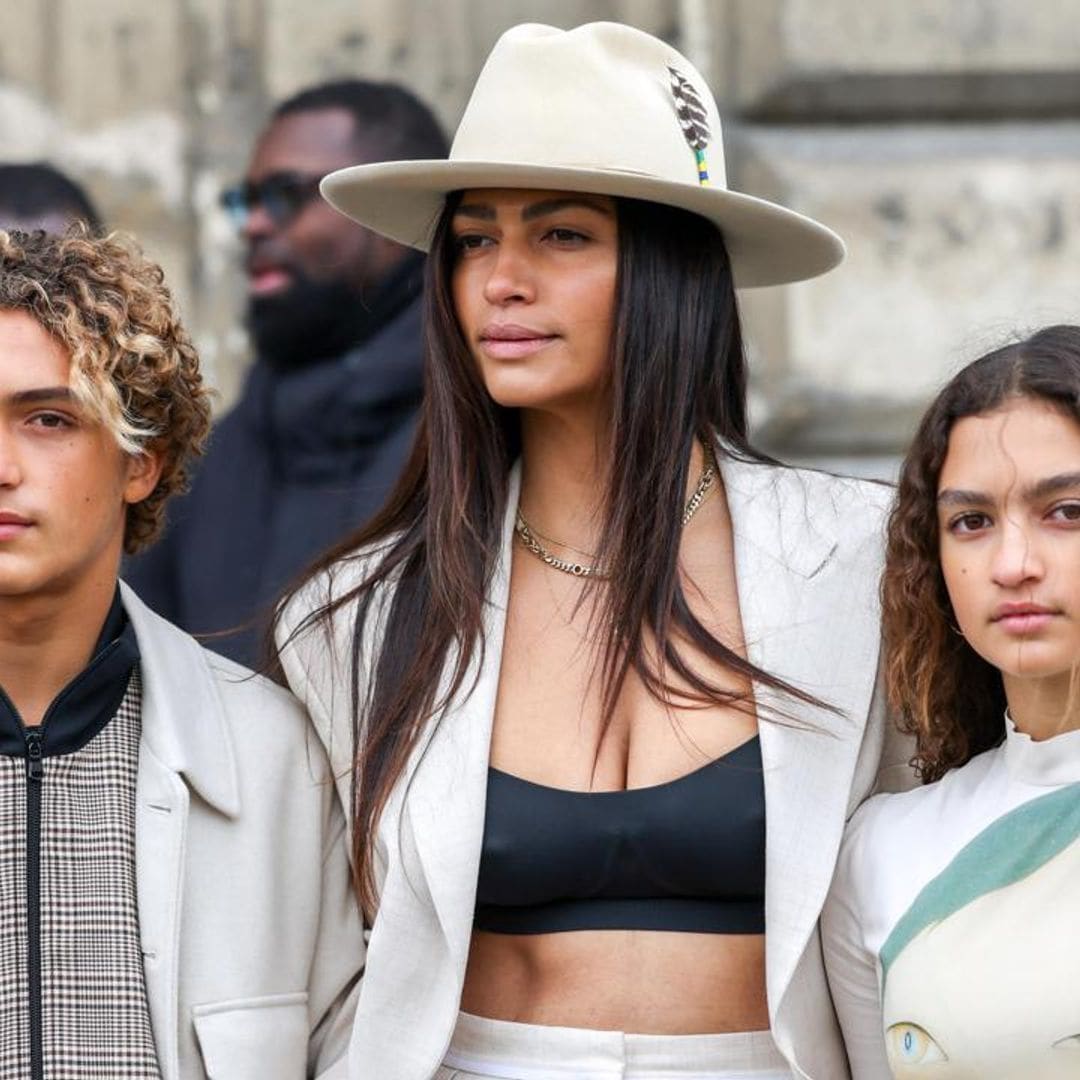 Camila Alves McConaughey and her kids stun at Fashion Week Paris