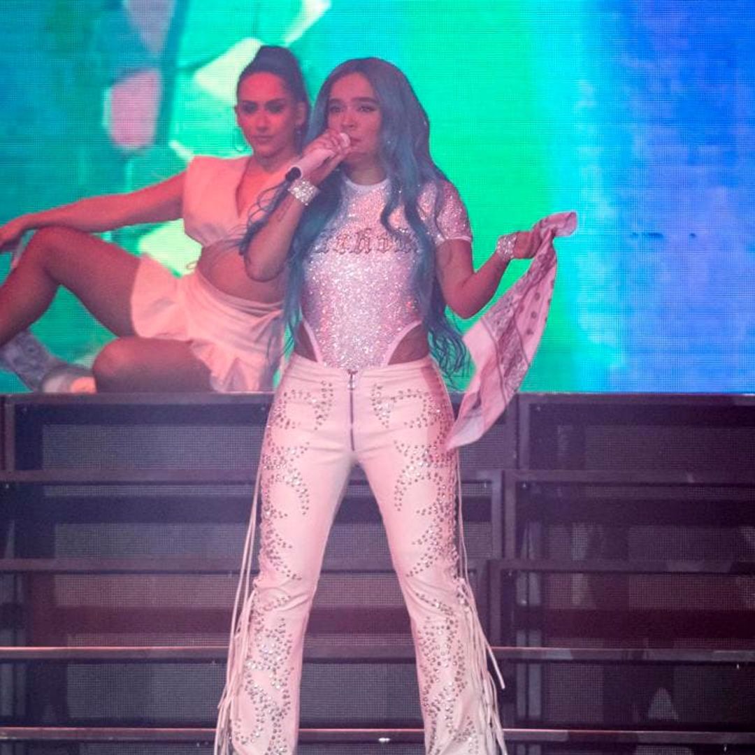 Watch Karol G and Anahí perform ‘Sálvame’ at the ‘Bichota Tour’ concert