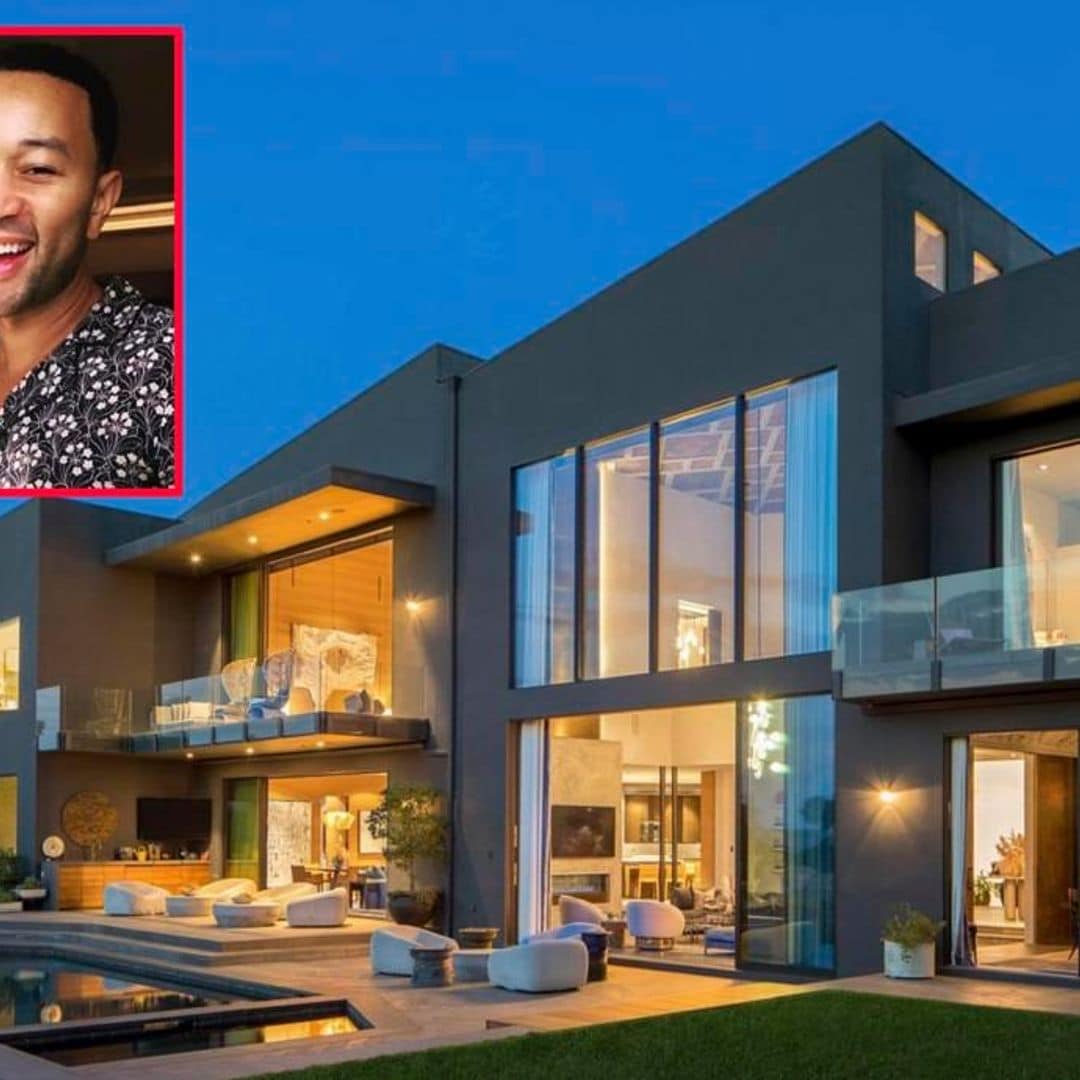 John Legend and Chrissy Teigen put their Beverly Hills home once owned by Rihanna on the market for $23.4 million (Photos)