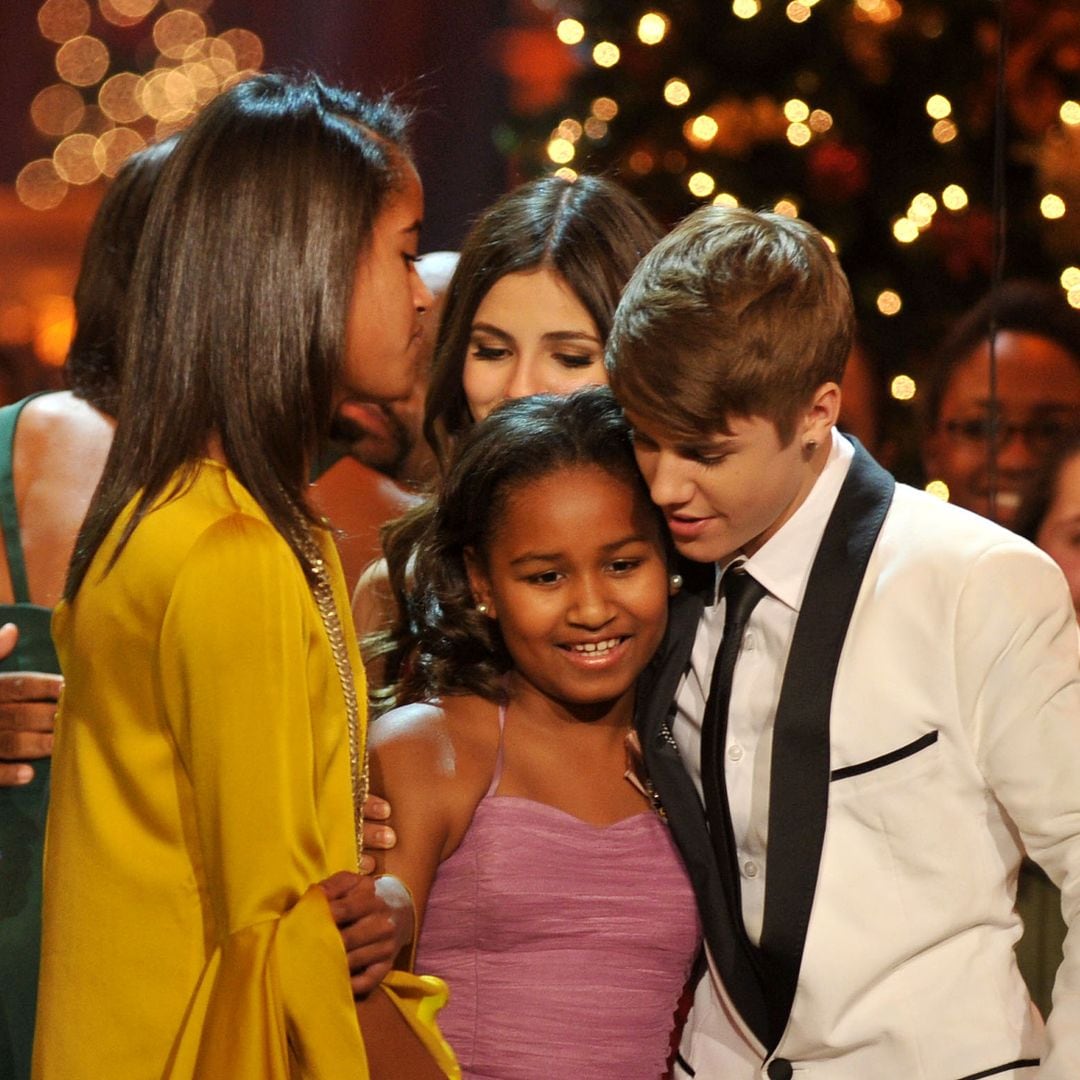 Flashback Friday: That time Sasha and Malia Obama met Justin Bieber