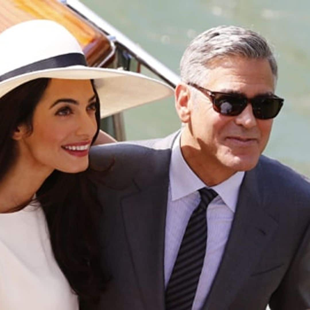 George Clooney and wife Amal welcome Ed Norton to Lake Como