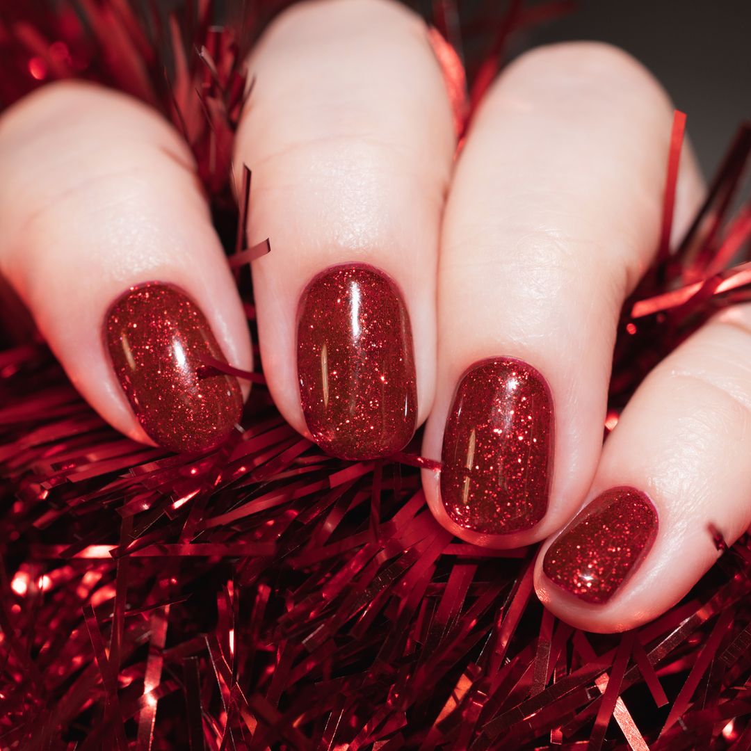 9 festive nail designs to celebrate the holidays and welcome 2025 with a bang