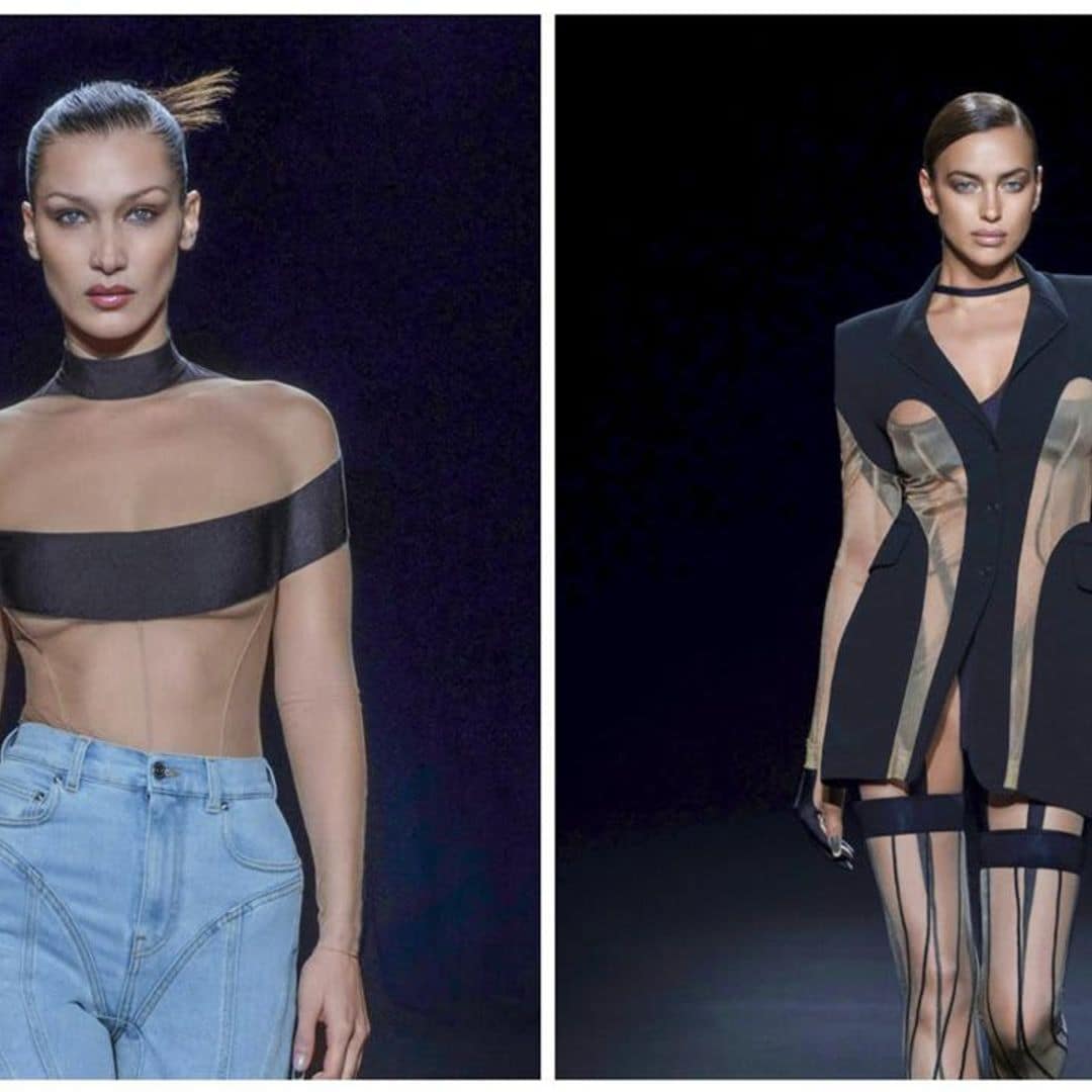 Bella Hadid and Irina Shayk strutted the Mugler runway in jaw-dropping looks