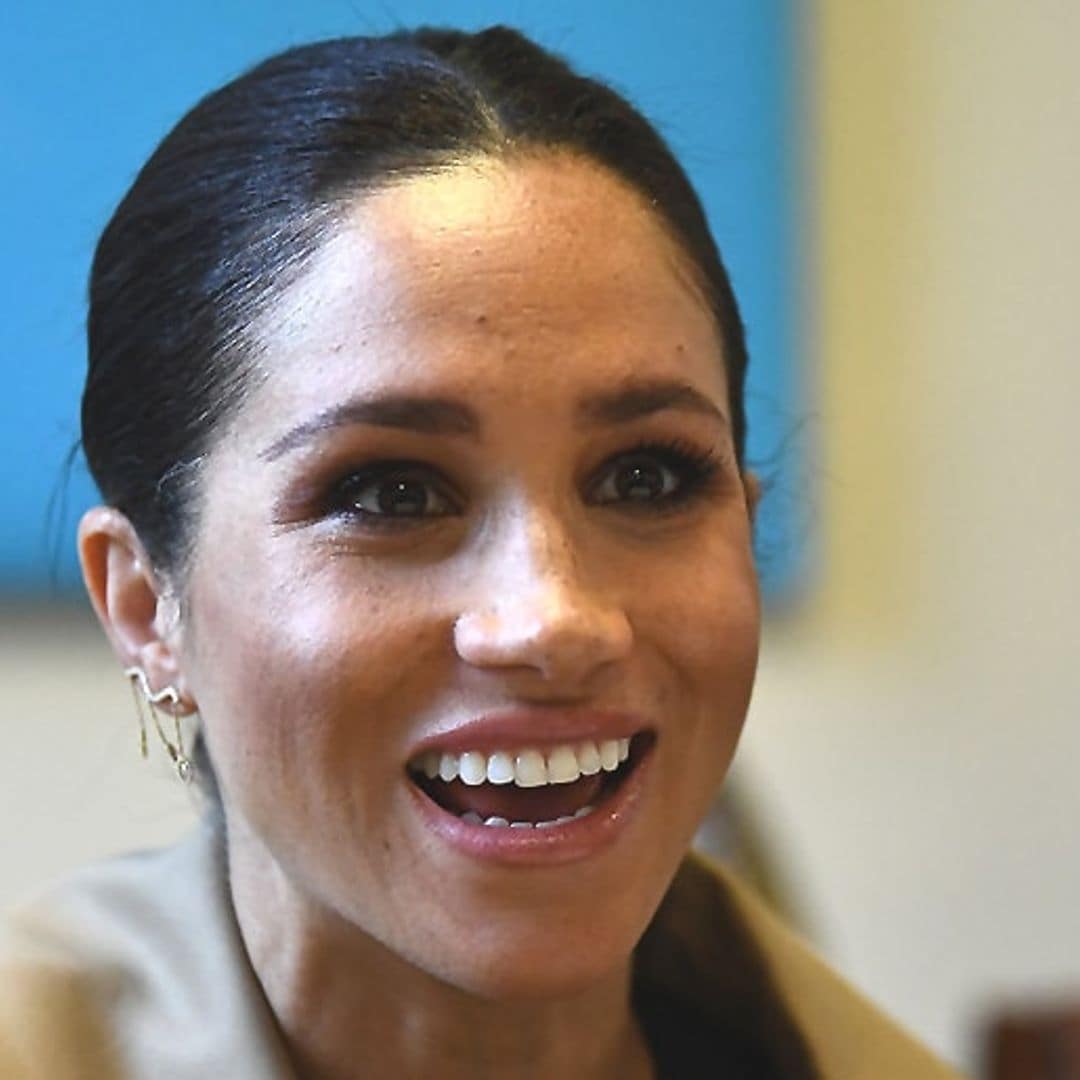 Meghan Markle makes first royal patronage visit – and her shoes will floor you!