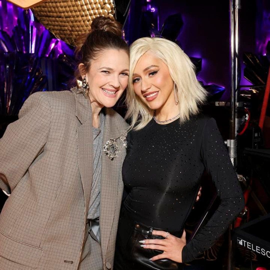 Christina Aguilera and Drew Barrymore bond over daughters