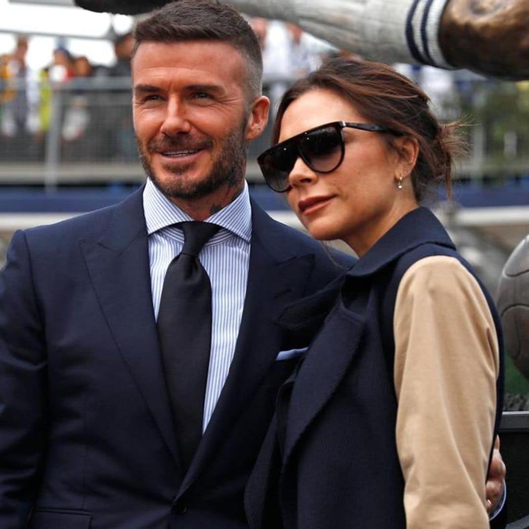 Victoria Beckham reacts to husband David Beckham singing along to the Spice Girls