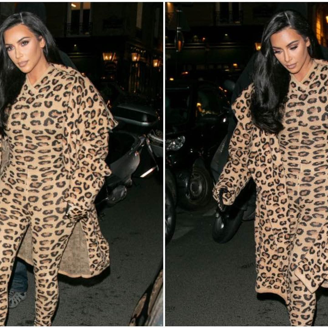 Meow! Kim Kardashian shows her wild side in Paris