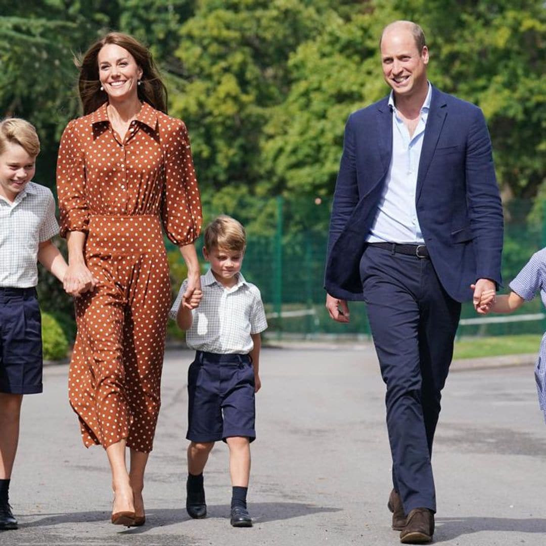 George, Charlotte and Louis visit their new school ahead of their first official day: Photos