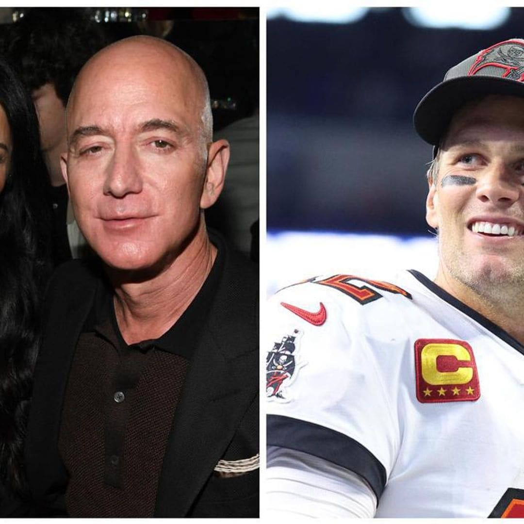 Lauren Sanchez and Jeff Bezos rock ‘Brady’ hoodies to congratulate Tom Brady on his retirement