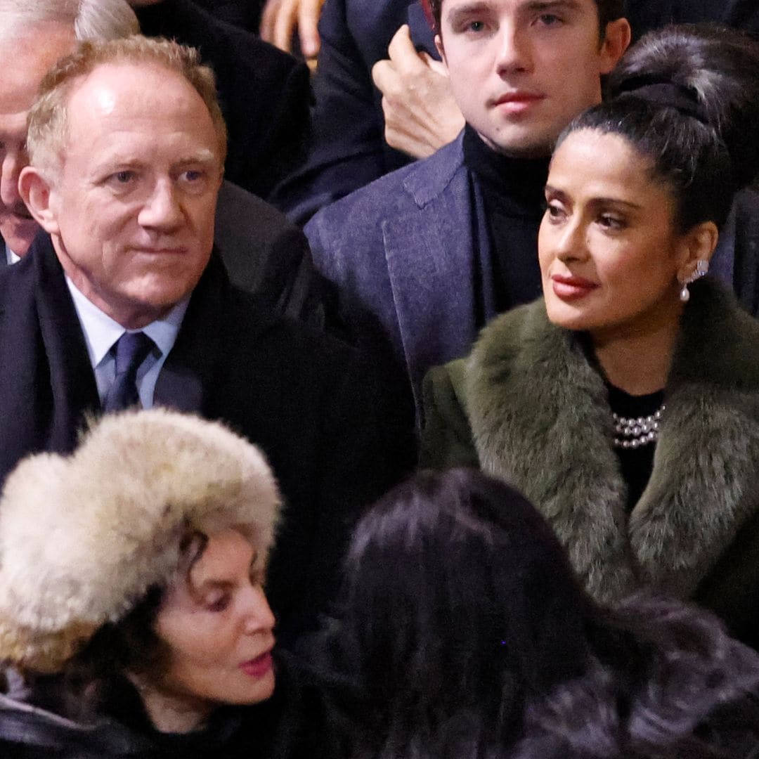 Salma Hayek and François-Henri Pinault beam at Notre Dame's reopening after his massive donation