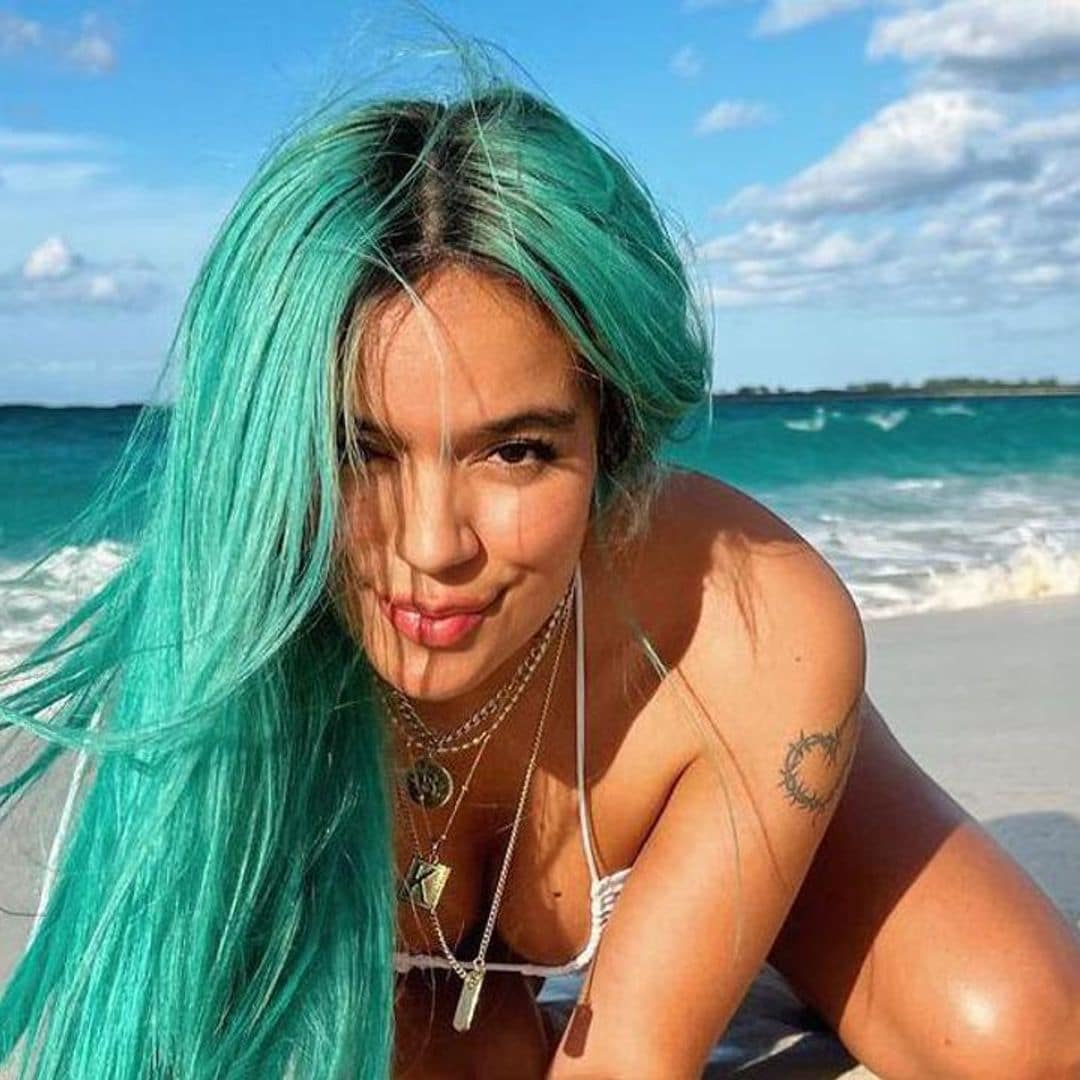 Karol G forgot her bikini! Colombian superstar shares suggestive pictures of herself submerged in the ocean