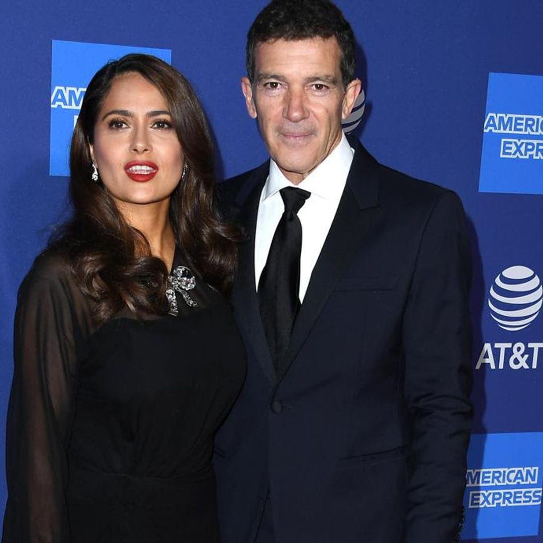 Salma Hayek delighted to present award to her BFF Antonio Banderas