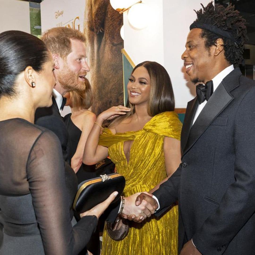 Prince Harry and Meghan Markle transform into Beyoncé and Jay-Z – see the amazing artwork!