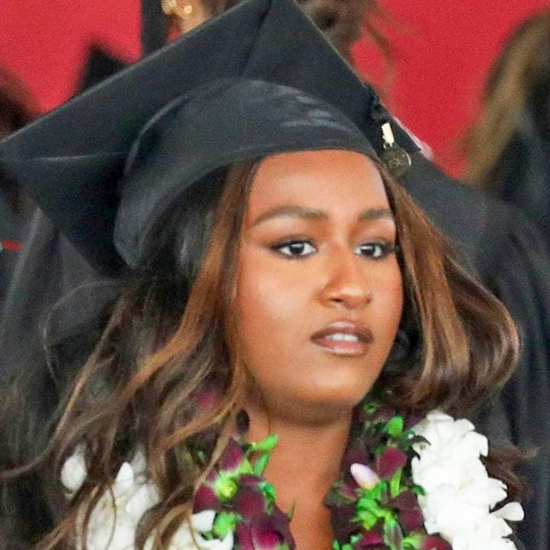 Sasha Obama celebrates her college graduation with sister Malia and friends