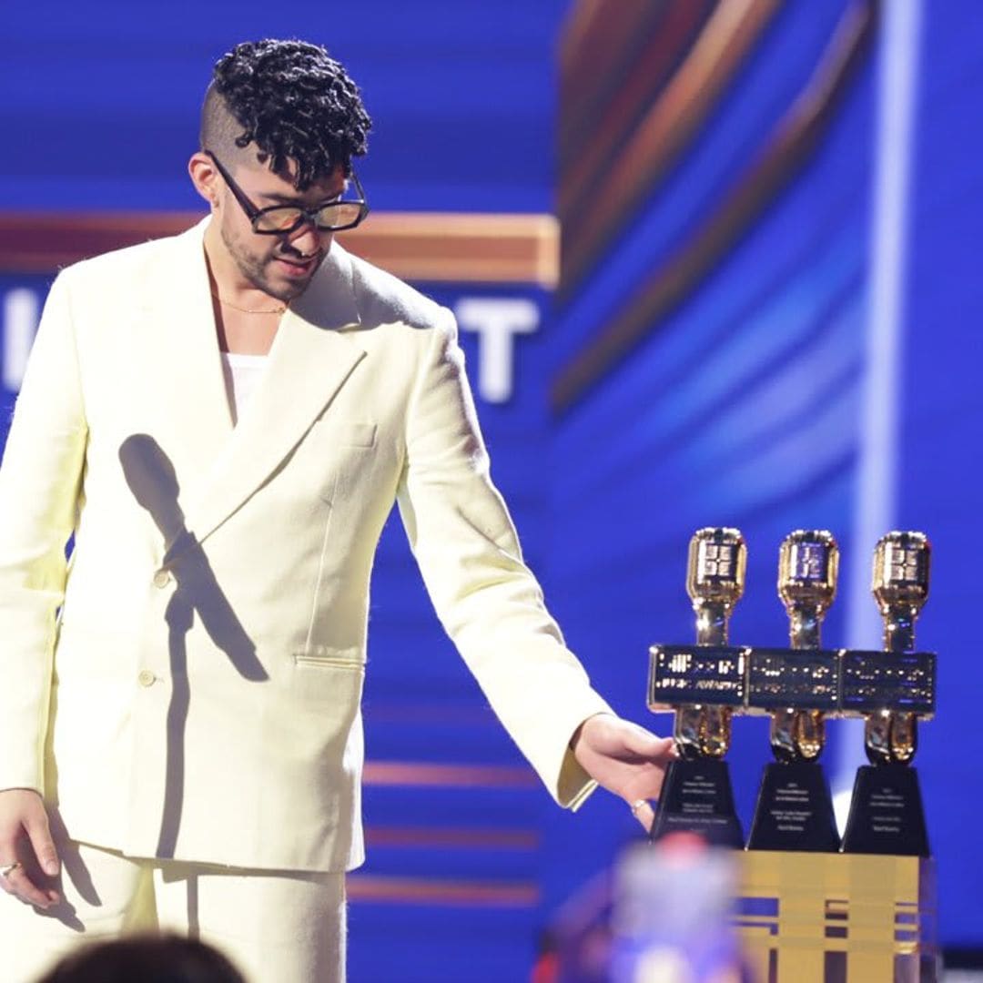 Bad Bunny dominates Billboard Latin Music Awards with 10 trophies, makes red carpet debut with girlfriend Gabriela