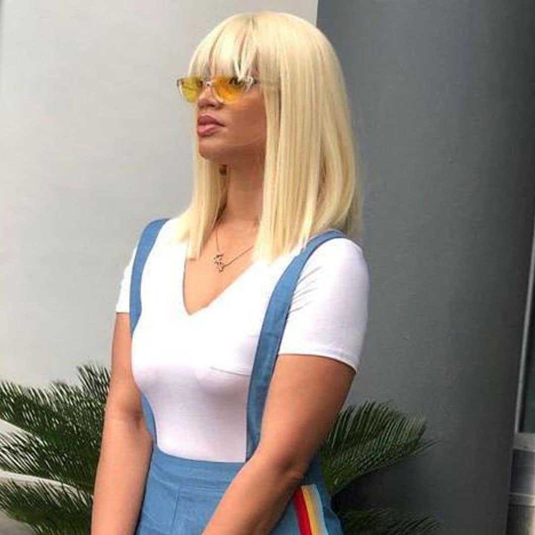 Dascha Polanco is unrecognizable with platinum blonde hair and she looks fierce!