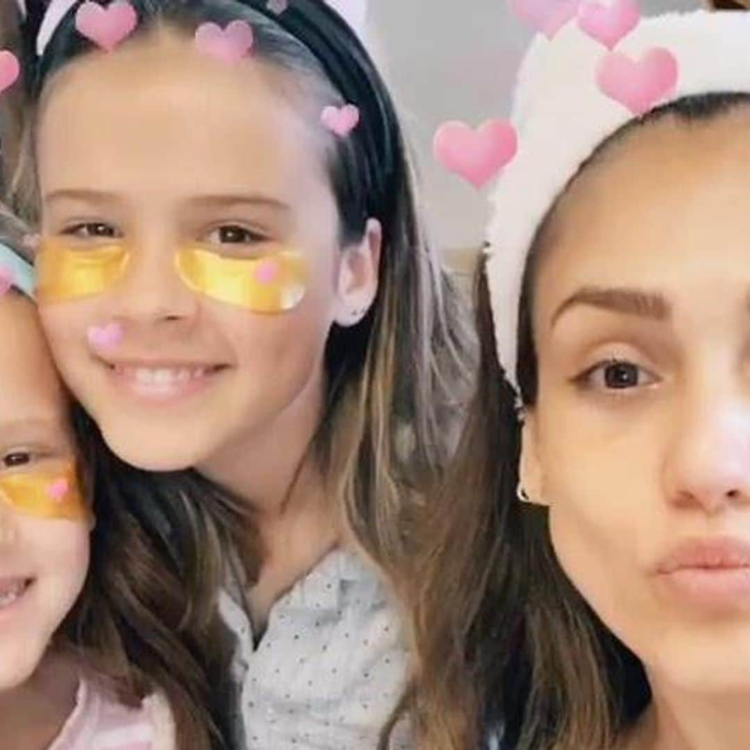 Jessica Alba reveals her secret to getting her family serious about their skincare