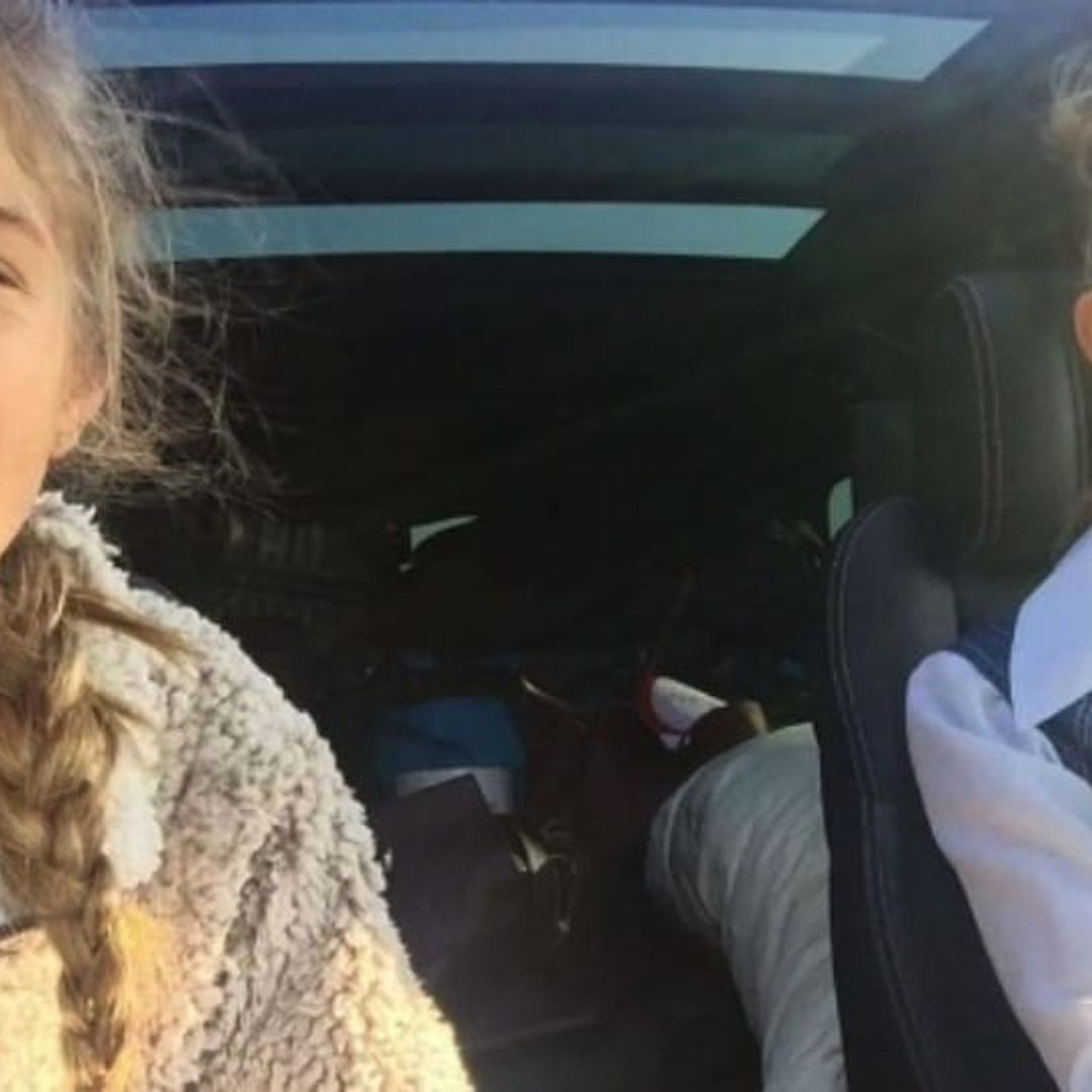 Faith Hill and daughter Maggie have a jam session to Taylor Swift on the way to college