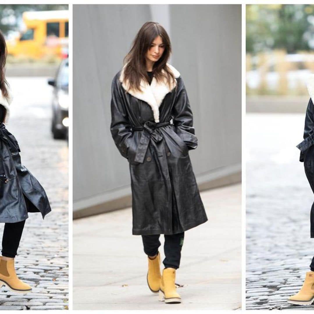 Emily Ratajkowski spotted in SoHo wearing the perfect fall-winter outfit