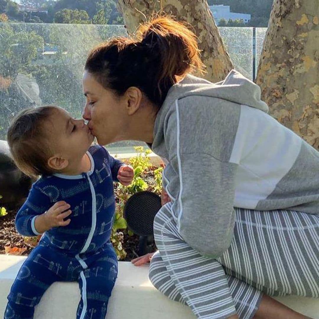 Eva Longoria shares her secret to Santiago's adorable pictures and her family's holiday plans