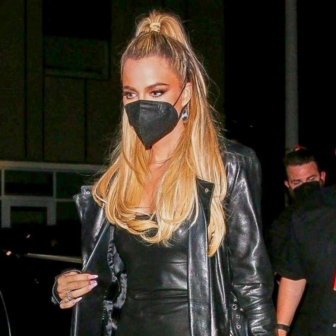 Khloe Kardashian sizzles in leather at Justin Bieber’s after party