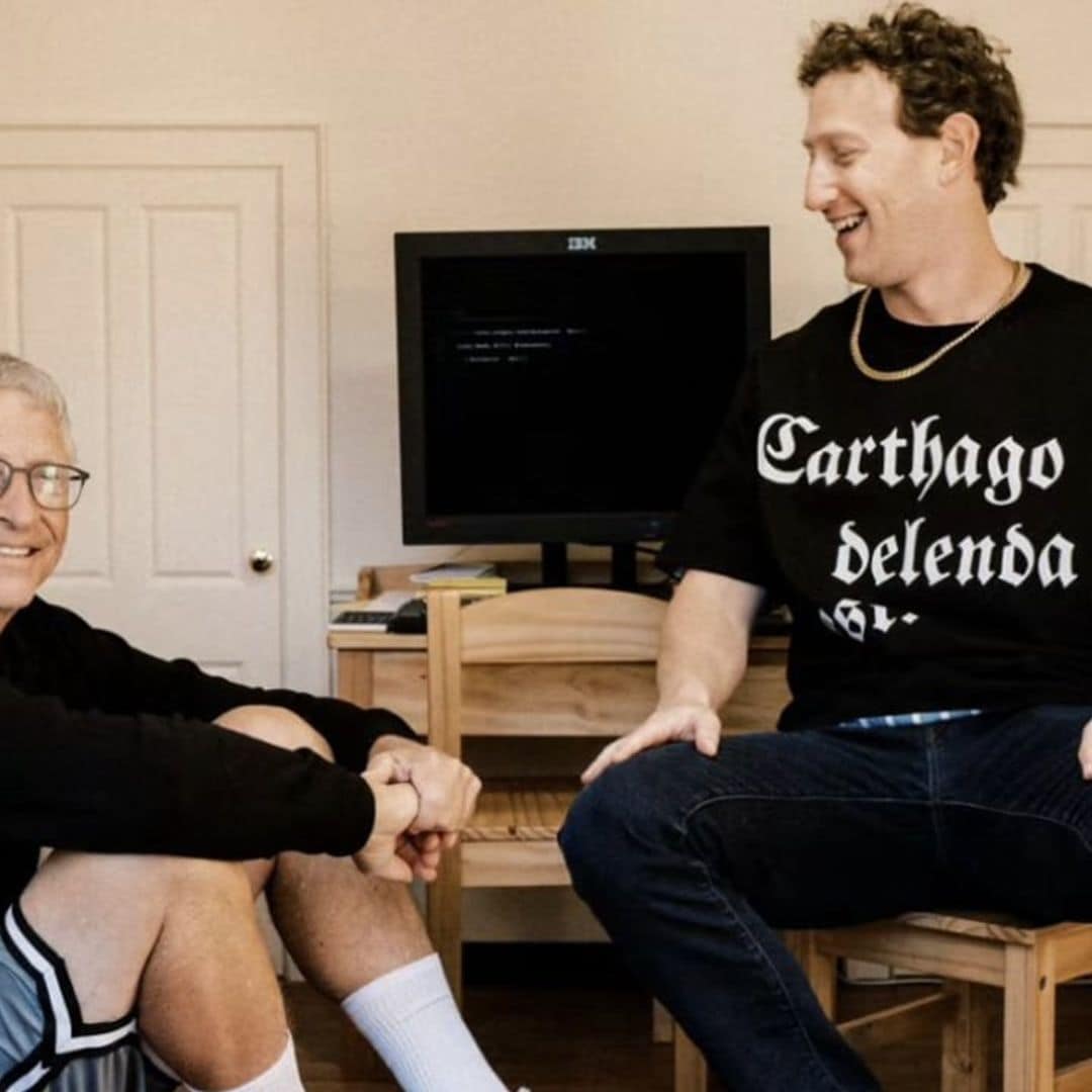 Mark Zuckerberg celebrates his birthday with Bill Gates in his ‘Harvard dorm room’