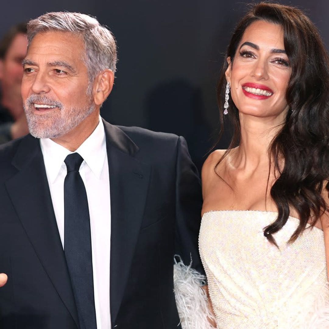 George and Amal Clooney get glammed up for the London Film Festival red carpet