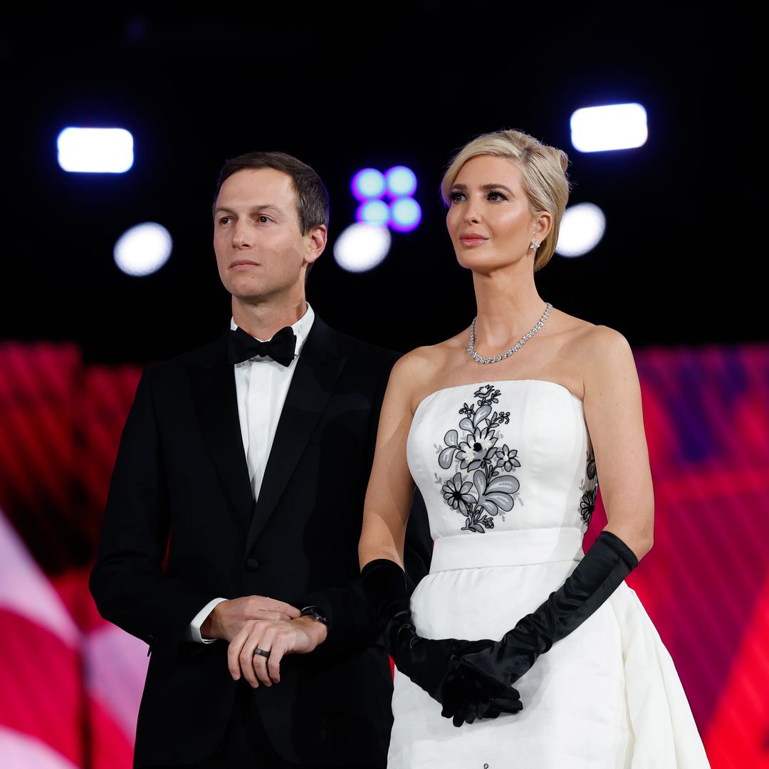 Ivanka Trump dazzles in beaded gown on eve of her father's inauguration