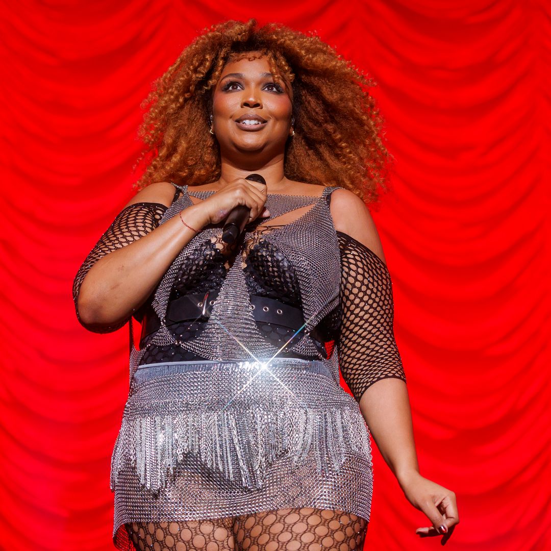 Lizzo showcased her cinched waist and dangerous curves during a concert in Los Angeles