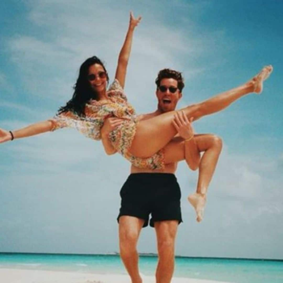 Nina Dobrev & Shaun White share adorable and fun photos in their bathing suits