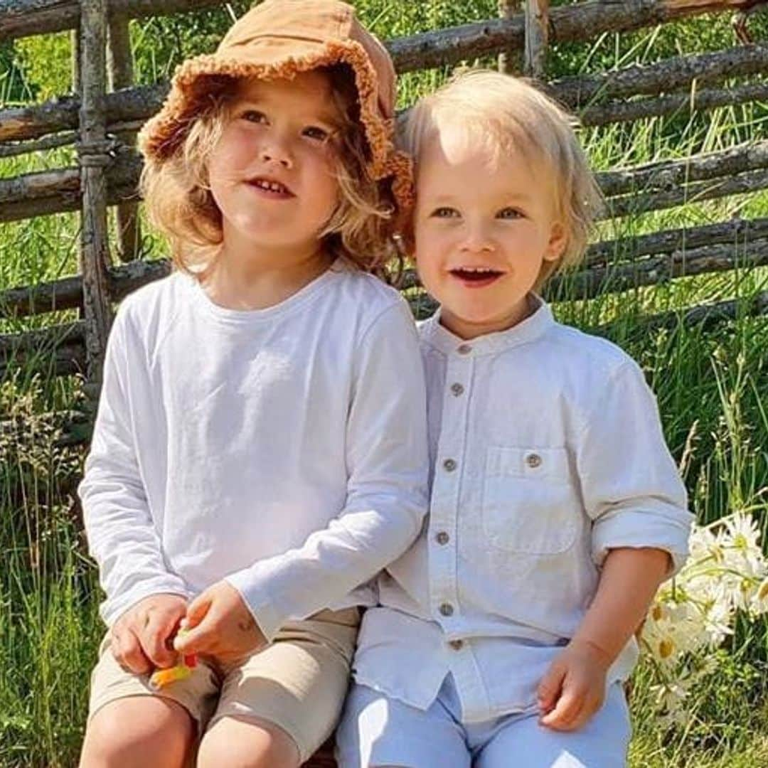 Prince Gabriel and Prince Alexander’s sweet brother moment captured in new photo