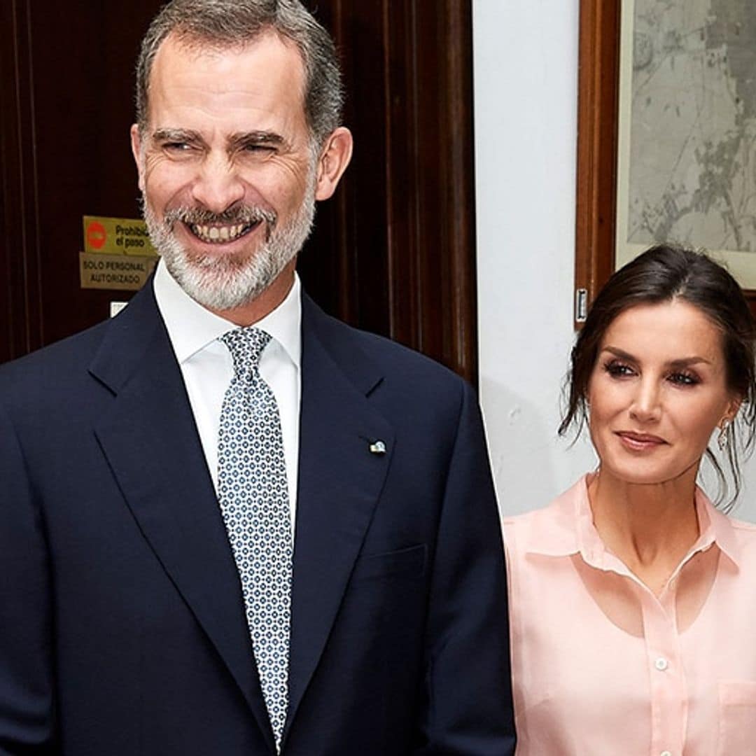 Queen Letizia rocks the sheer trend during glam date with King Felipe in Cuba